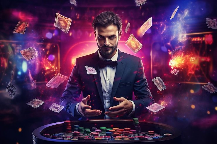 Live dealer table with multi-camera setup in a Push Gaming studio